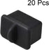 uxcell 20pcs SFP-A Silicone Protectors, Port Anti Dust Cap Cover, Black