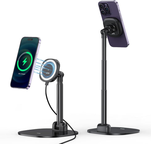 VRIG Direct VRIG Magnetic Wireless Charger Phone Stand 360Rotation Desktop Phone Holder Adjustable Cell