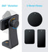 WixGear Strong Magnetic Tripod Mount Phone Holder for Tripod Compatible with iPhone and Android Devices - Black