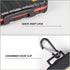 LENSGO Camera Battery Memory Card Case, Water-Resistant Hard Protector for 2 Camera Batteries and 4 SD Cards