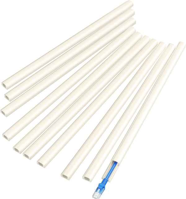 Delamu Beige Cord Hider, Mini Size Wire Covers for 1 Wire on Wall, Paintable Cable Cover Raceway