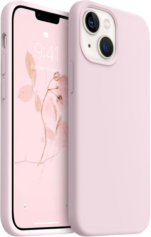 AOTESIER Shockproof Liquid Silicone Case for iPhone 13 Mini, Full Body Drop Protection 5.4 inch Slim Thin Cover, Ice