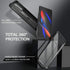 Dexnor Samsung Galaxy S21 Case, Heavy Duty Military Grade Protection with Built-in Screen Protector and Kickstand, Black