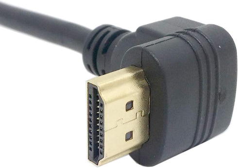 chenyang HDMI Extension Cable, HDMI 1.4 Male to Female 90 Degree UP Angled, 0.5m