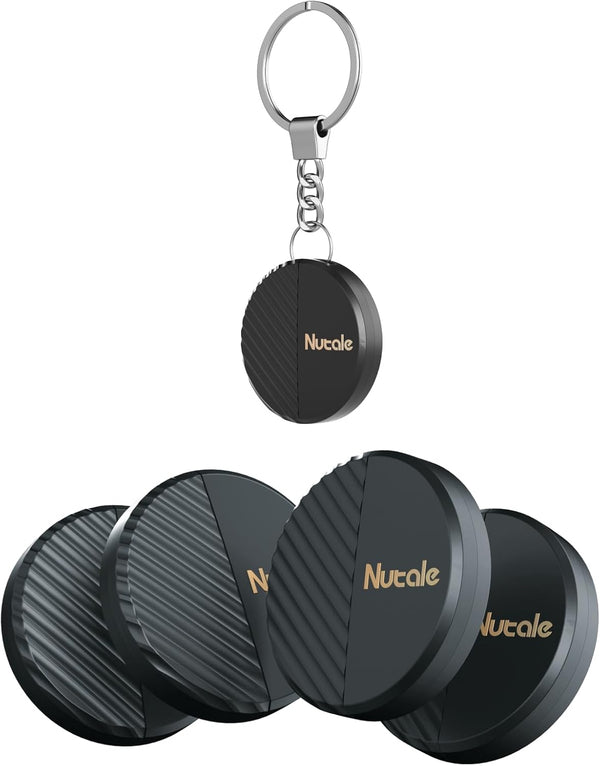 Mate Key Finder, Bluetooth Tracker with Key Chain for Keys, Pets, Wallets, Tablets, Batteries Included (4)