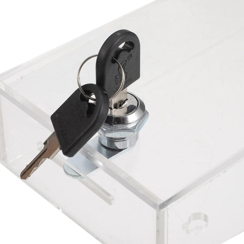 Zerodeko Clear Lockable Phone Box, Plastic Smartphone Holder, Medicine Storage, Food Snacks Container for Refrigerator