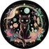 Moon Phases Crystal Witchy Cute Black Cat Kawaii Pastel Goth PopSockets Standard Grip