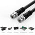 JOINSI 5-Pack 6.6ft 75-Ohm BNC Male to BNC Male Jumper Cable Extension Connector for CCTV DVR to TV System