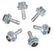 PC Water Cooling System 6 PCS Two-Touch Fitting G1/4 Thread Barb Connector for Tube, Water Cooling Kit