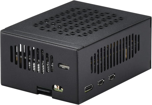 iUniker 5, 5 M2 Metal Case for Raspberry Pi Support Pi Active Cooler, Support PCIe to NVMe Shield PCIe Peripheral