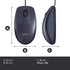 Logitech B100 USB Wired Mouse - Ambidextrous Black Design