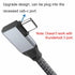 Right Angle USB C Male to Female Extension Cable 3.3ft, Type C 3.1 Gen 2, 10Gbps Data, 4K Video, 100W Charging