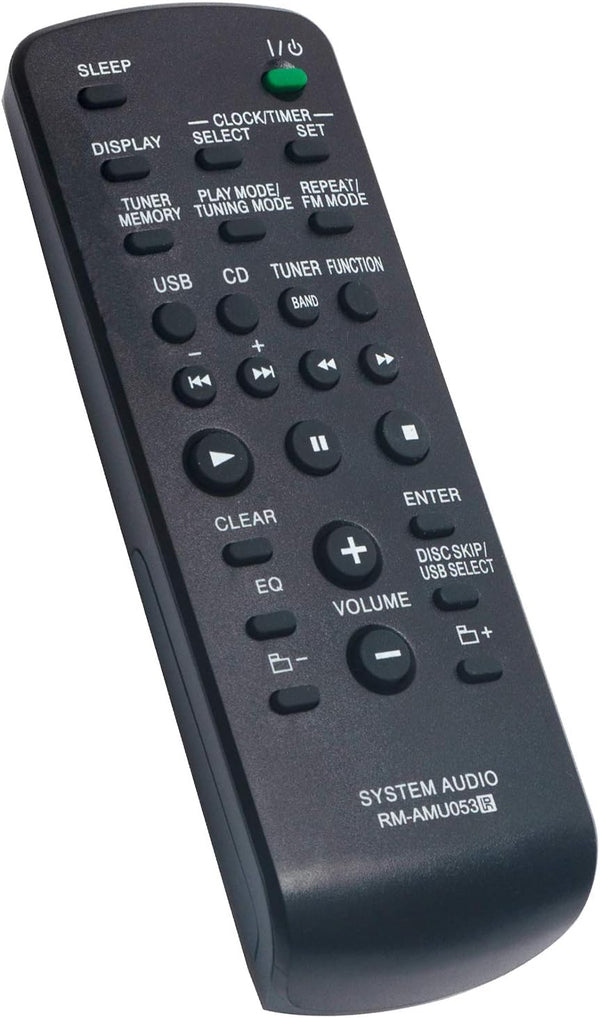 New RM-AMU053 Remote for Sony Mini Hi-Fi Component System, Compatible with MHC-GTR555, MHC-GTR888, and More