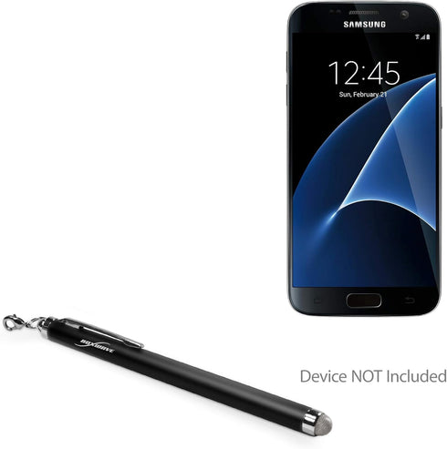 BoxWave Stylus Pen Compatible with Samsung Galaxy S8 (Stylus Pen EverTouch Capacitive Stylus, Fiber Tip Capacitive Stylus Pen for Samsung Galaxy S8 - Jet Black