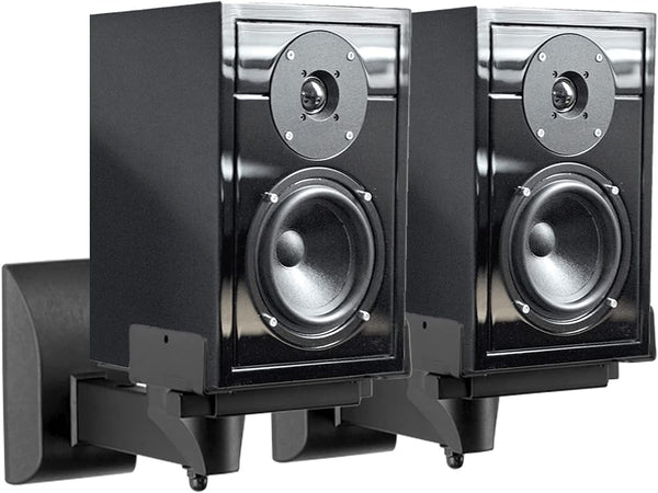 Suptek Speaker Wall Mounts, Dual Speaker Stands for Surround Sound, Universal Bracket Up to 55lbs (2 Pack)