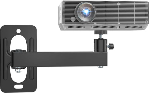 WALI Mini Projector Wall Mount, Full Motion Adjustable Bracket for 1/4" M4 M6