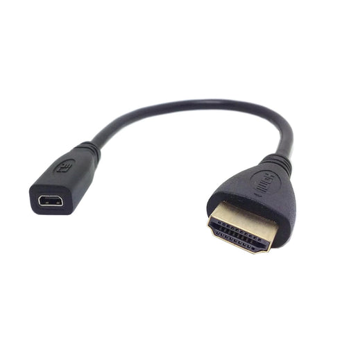 chenyang Micro HDMI to HDMI Adapter Cable for Tablet & Cell Phone, 20cm