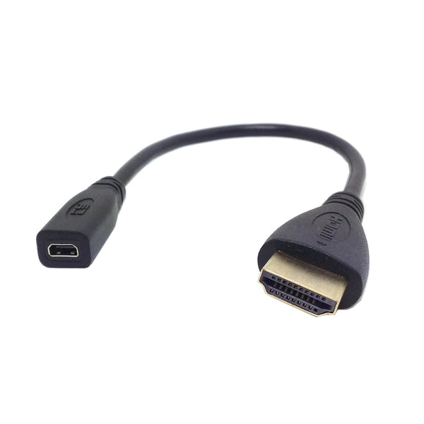 chenyang Micro HDMI to HDMI Adapter Cable for Tablet & Cell Phone, 20cm