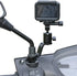 SUREWO Aluminum Motorcycle Rearview Mirror Mount Bracket Holder Compatible with GoPro Hero 12/11/10/9/8/7/6(2018)/5 Black APEMAN AKASO TENKER Campark DJI Osmo Action and More