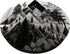 nature wood line art geometric black and white Peak Relief PopSockets Swappable PopGrip