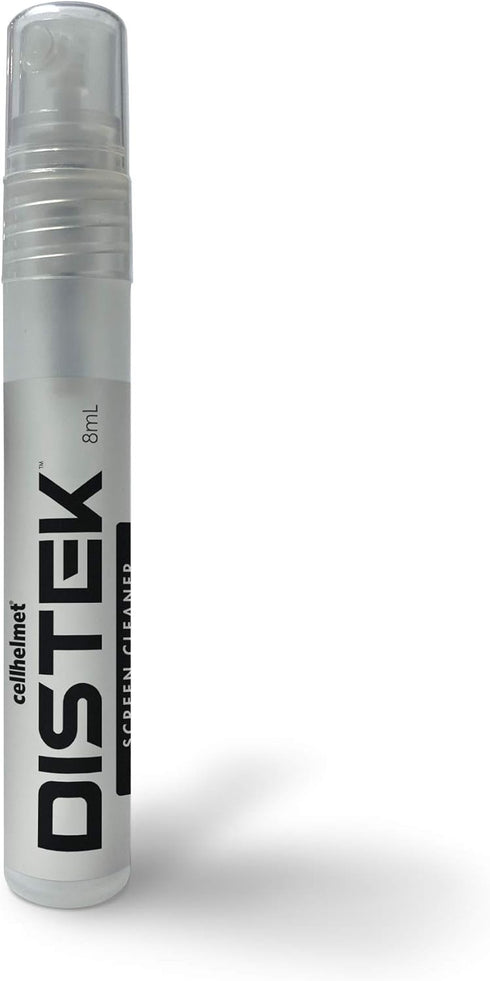 cellhelmet DISTEK Screen and Phone Cleaner Kit Universal for iPhone, Galaxy, iPad, Eyeglasses, Optics, LCD, TV - 8mL with Microfiber Cloth - As Seen On Shark Tank (8mL)
