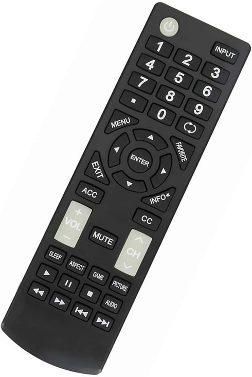 Replacement Remote Control for Insignia TV HDTV NS-40D510NA21, NS-19D310NA21, NS-32D310NA21, NS-24D310NA21,