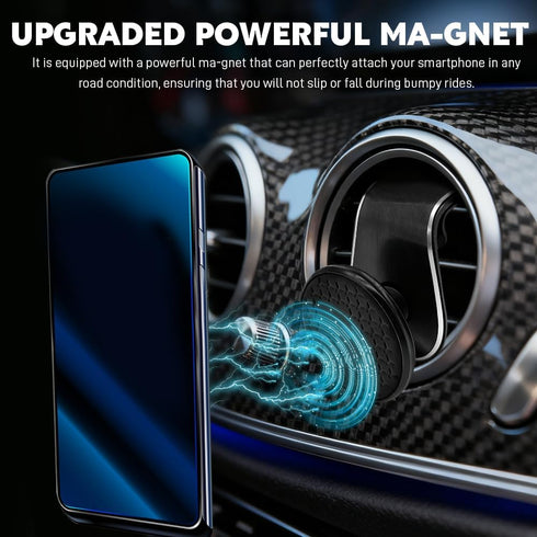 Surosha 360 Strong Magnetic Car Phone Holder, Car Phone Mount Holder, Rotatable L-Shape Air Vent/Dashboard Mount