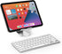 OMOTON Bluetooth Keyboard for iPad 10th Generation, iPad 10.2 (9th/8th/7th), iPad Pro 13/12.9/11 inch, iPad Air 13/11 inch, iPad Air 5th/4th Gen, iPad Mini and More Bluetooth Enabled Devices, White