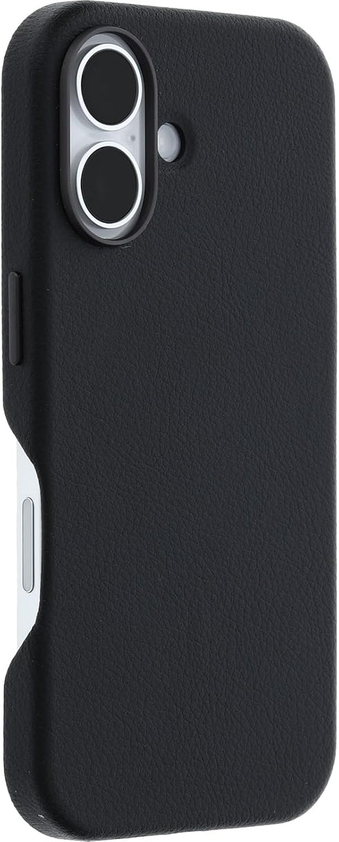 OtterBox 16 Symmetry iPhone Series Cactus Leather for MagSafe - Noir Ash Black