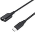 Perixx PERIPRO-403 1ft USB Type-C Male to USB-A Female Cable - USB 2.0 for Keyboard, Mouse, Smartphone, Laptop, Tablet