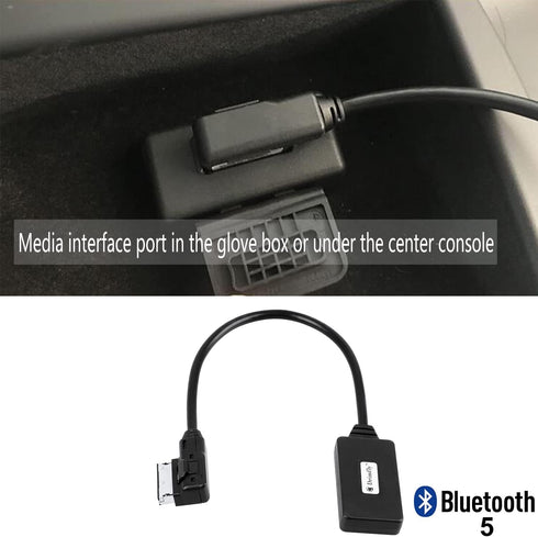 Bluetooth Car Kit for Mercedes-Benz, Media Interface AUX Wireless Adapter, Compatible with iPhone Android Smartphones