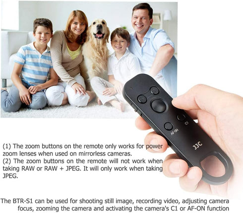 JJC Wireless Bluetooth Remote Control for Sony Cameras A7R5 A7M4 ZV-E1 ZV-1F ZV-1 II ZV1 ZV-E10 FX30 A1 A7C II