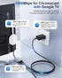 ZEXMTE 1000Mbps RJ45 HD/4K, 2 Pack Ethernet Adapter for Chromecast with Google TV, USB C to Gigabit Ethernet Adapter