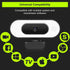 ToLuLu 1080P Webcam with Ring Light Microphone - Streaming Web Camera, Full HD Pro Camera for PC Mac Laptop Desktop