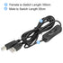 2 MECCANIXITY USB Printer Cable with ON/Off Switch Meter Male to USB B/M Extension Cord for Printers Scanner Copier