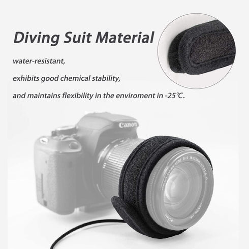 -25, 350mm 4.26" Lens Warmer with Cold Flexible Cable Down to Dew Heater Strip Prevents Lens from Dew, Fog