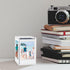 Rekeen Instax Mini Frames and Holder, Displays 4 Instant 54 mm x 86 mm Photos, Clear Acrylic Picture Box, Vase or Pen