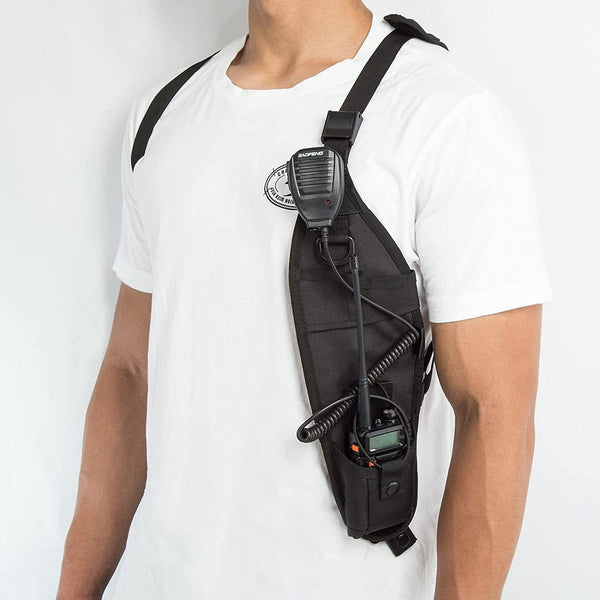 Radio Shoulder Harness Holster, Universal Vest Rig for Police Firefighter Two Way Radio Search Rescue Essentials