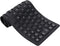 Portable Silicone Folding Keyboard Kit, USB Wired 85 Keys Standard Keyboard, Lightweight, Silent, Waterproof, Black