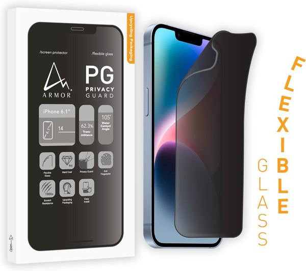 ARMOR Flexible Glass Screen Protector, 9H with HD for iPhone 14
