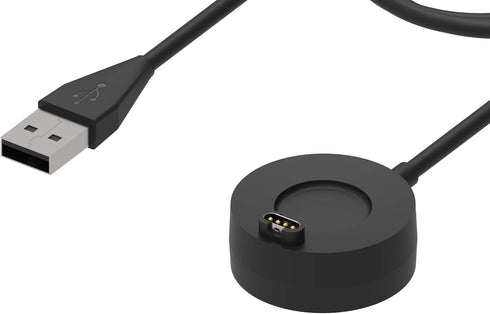 Replacement Charger Compatible with Garmin Swim 2 Charging Stand 3.3ft USB Portable Charger Dock Station Cord for Garmin Swim 2 Charging Cable Smartwatch Accessories (Black&Black)