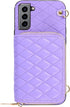 Furiet Samsung Galaxy S21 FE 5G Wallet Case, Detachable Crossbody Strap Zipper Purse with Multi Card Slot, PU Leather