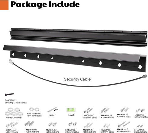 AENTGIU 26-55 inch Studless TV Wall Mount, Heavy Duty Drywall TV Bracket Hanger for Flat Screen TVs, No Stud, NO Drill