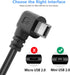 PASOW Mini USB Power Cable, 90 Degree Right Angle (No Data Transfer) for Dash Cam (11.5FT)