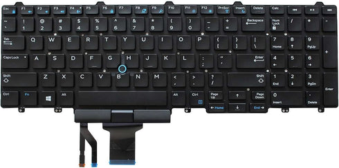 US Keyboard for Dell Latitude E5550 E5570 5580 5590 5591 / Dell Precision 3510 3520 7510 7520 7710 7720 Laptop, No