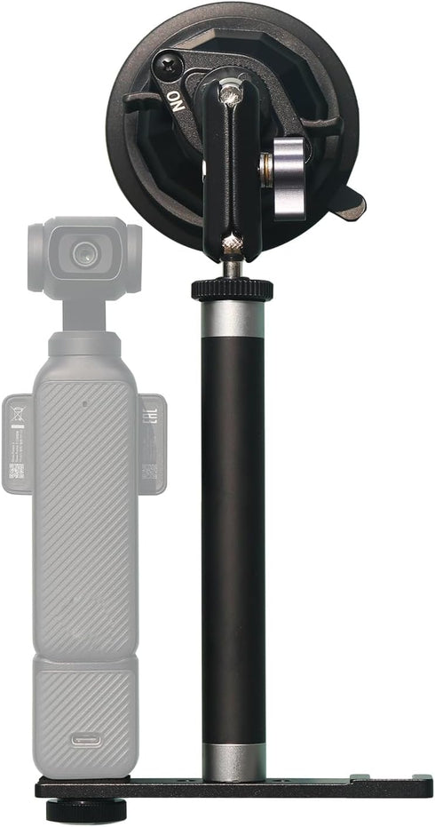 Rigdance 1/4" 15cm/5.9 inch 1/4" Thread Extension Aluminium Rod Mount, Camera Extension Rod for Dash Cam, Action