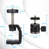 UTEBIT C-Clamp with Mini Ball Head, Desk Clamps Set Aluminum with 1/4 Thread Hole, C-Clamp Mount 360 Degree Rotation