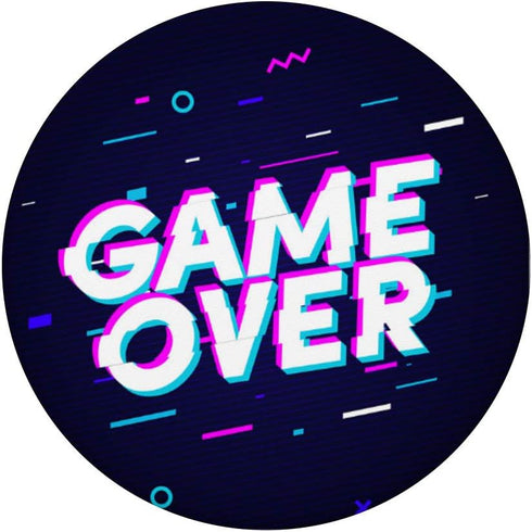 PopSockets PopGrip: Swappable Grip for Phones & Tablets - Cute Game Over Gaming Gift Accessories Video Games Equipment