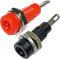 2mm Banana Socket - Red and Black, Solder-Type, Panel Mount for RC Models, 5 Pairs
