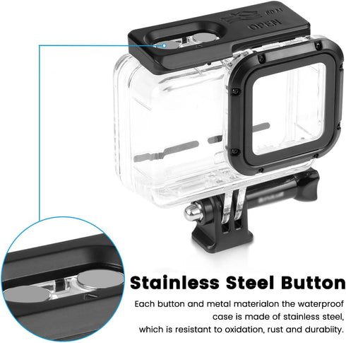 Dive Case for Insta360 ONE RS 4K Edition - Waterproof Housing Underwater Diving Shell 60M/196FT with Thumbscrew